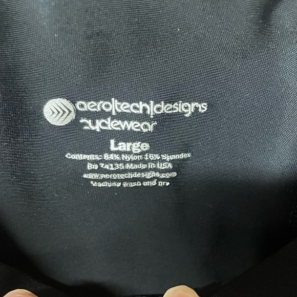 Aerotech design cycle wear black biker shorts, size Large - Picture 3 of 3